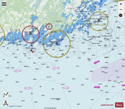 \xCEIes Sainte-Marie \xE0/to \xCEle \xE0 la Brume Marine Chart - Nautical Charts App - Streets