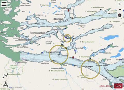 Johnstone Strait, Port Neville to\a Robson Bight (Part 2 of 2) Marine Chart - Nautical Charts App - Streets