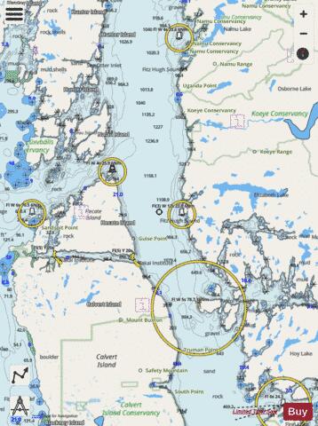 Hakai Passage to Fitz Hugh Sound (Part 2 of 2) Marine Chart - Nautical Charts App - Streets