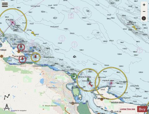 Halibut Bank to\� Ballenas Channel Marine Chart - Nautical Charts App - Streets