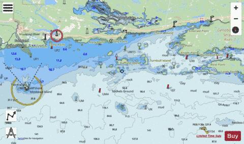 John Island to Blind River Marine Chart - Nautical Charts App - Streets