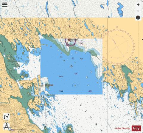 Approaches to/a Koojesse Inlet Marine Chart - Nautical Charts App - Streets