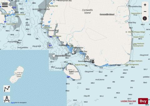 Resolute Passage Marine Chart - Nautical Charts App - Streets
