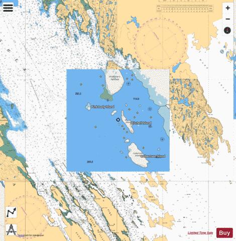 Culbertson Island to/\xE0 Frobisher's Farthest Marine Chart - Nautical Charts App - Streets