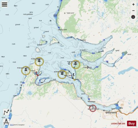 Bay of Islands Marine Chart - Nautical Charts App - Streets
