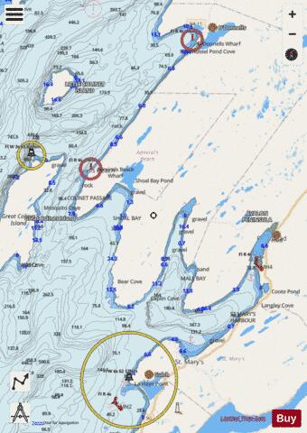 St. Mary's Harbour and Adjacent Anchorages/et mouillages adjacents Marine Chart - Nautical Charts App - Streets