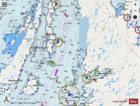 Red Island to Pinchgut Point Marine Chart - Nautical Charts App - Streets