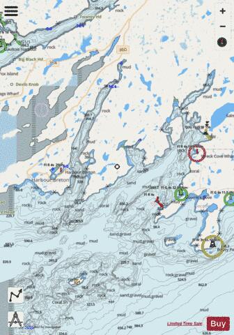 Great Bay de l'Eau and Approaches/et les approches Marine Chart - Nautical Charts App - Streets