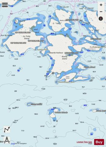 Ice Tickle and/et Indian Harbour Marine Chart - Nautical Charts App - Streets