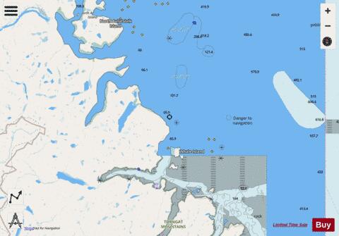 Amiktok Island to Osborne Point Marine Chart - Nautical Charts App - Streets