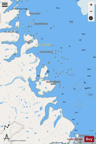 Osborne Point to Cape Kakkiviak Marine Chart - Nautical Charts App - Streets