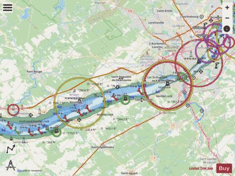 Quebec a\to Donnacona Marine Chart - Nautical Charts App - Streets