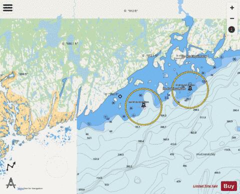Baie de Bonne-Esp\xE9rance \xE0/to \xCEle Mistanoque Marine Chart - Nautical Charts App - Streets