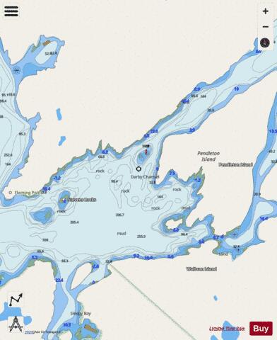 Darby Channel Marine Chart - Nautical Charts App - Streets