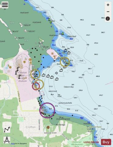 Osborn Bay Marine Chart - Nautical Charts App - Streets