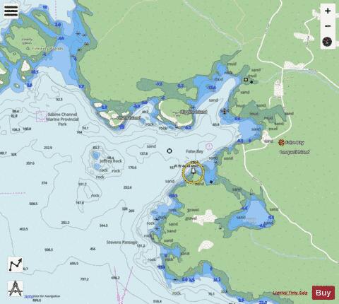 False Bay Marine Chart - Nautical Charts App - Streets