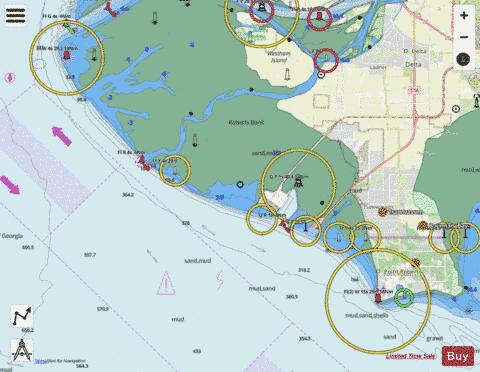 Roberts Bank Marine Chart - Nautical Charts App - Streets