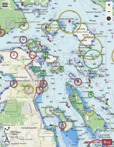 Approaches to\Approches a Sidney Marine Chart - Nautical Charts App - Streets
