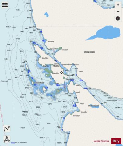 Nowish Cove Marine Chart - Nautical Charts App - Streets