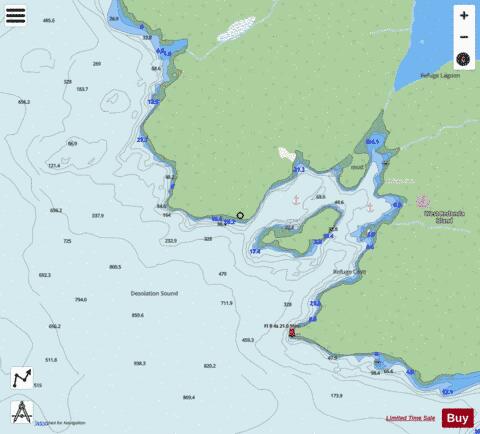 Refuge Cove Marine Chart - Nautical Charts App - Streets