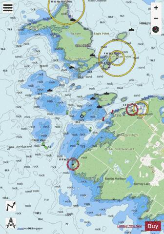 Cape Hurd to\a Tobermory and\et Cove Island Marine Chart - Nautical Charts App - Streets