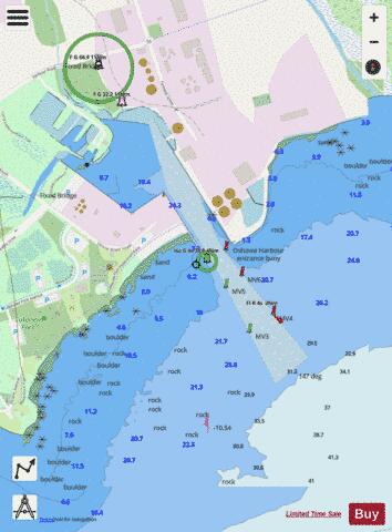 Oshawa Harbour Marine Chart - Nautical Charts App - Streets