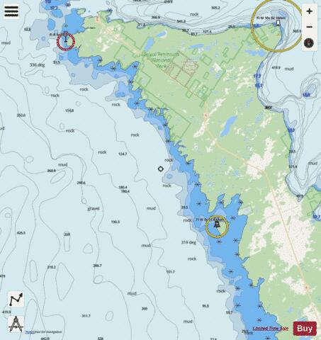 Pike Bay to Indian Harbour Marine Chart - Nautical Charts App - Streets