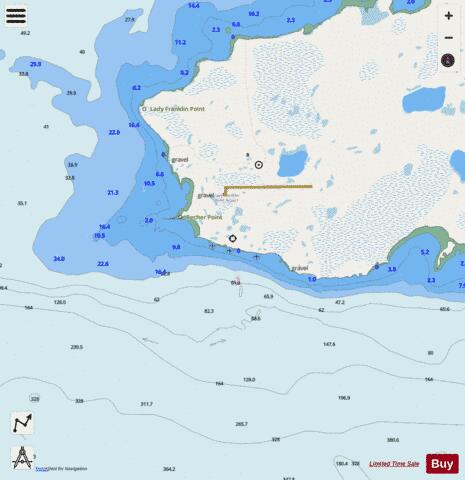 Lady Franklin Point Marine Chart - Nautical Charts App - Streets