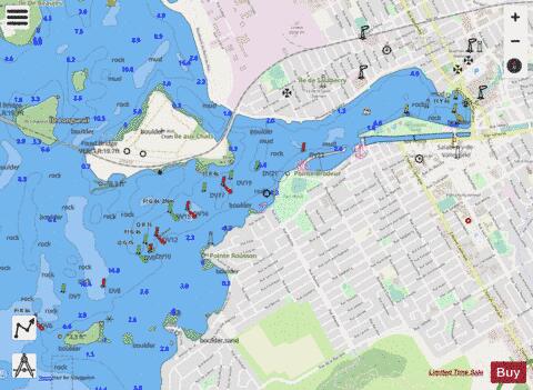 Baie Saint-Francois Marine Chart - Nautical Charts App - Streets