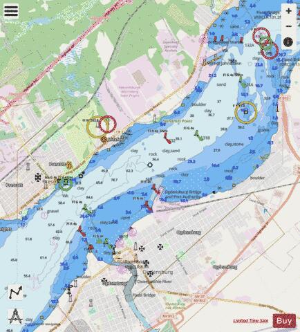 Prescott\Ogdensburg Marine Chart - Nautical Charts App - Streets