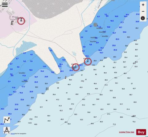 St. Mary's Cement, Bowmanville Marine Chart - Nautical Charts App - Streets
