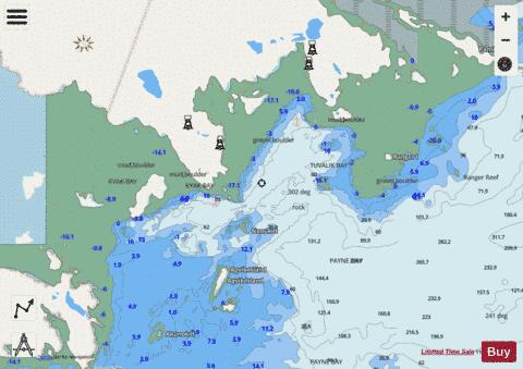 Kyak and Tuvalik Bays Marine Chart - Nautical Charts App - Streets