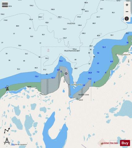 Needle Cove and Approaches Marine Chart - Nautical Charts App - Streets