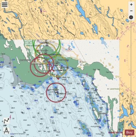 Koojesse Inlet Marine Chart - Nautical Charts App - Streets
