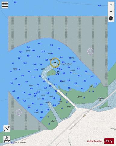 St. George's Public Wharf / Quai public Marine Chart - Nautical Charts App - Streets