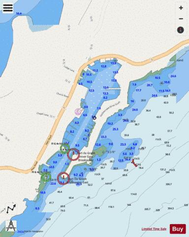 Port de Grave Marine Chart - Nautical Charts App - Streets