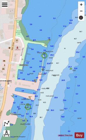 Quai / Wharf Richibucto Marine Chart - Nautical Charts App - Streets