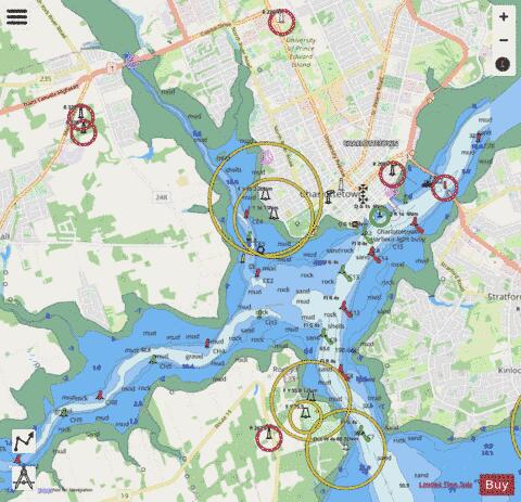 Charlottetown Harbour Marine Chart - Nautical Charts App - Streets