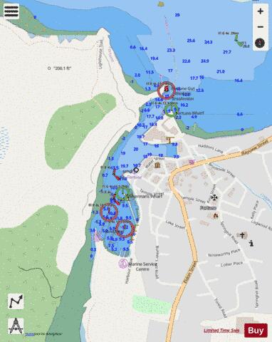 Fortune Harbour Marine Chart - Nautical Charts App - Streets