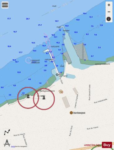 Bas-Caraquet Marine Chart - Nautical Charts App - Streets