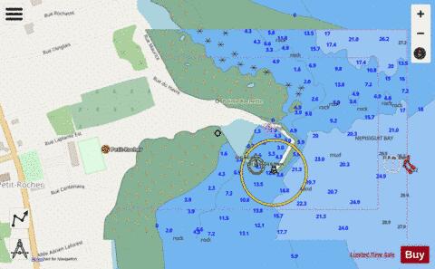 Quai / Wharf Petit-Rocher Marine Chart - Nautical Charts App - Streets