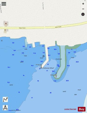 Carbonear - Public Wharf/Quai Marine Chart - Nautical Charts App - Streets