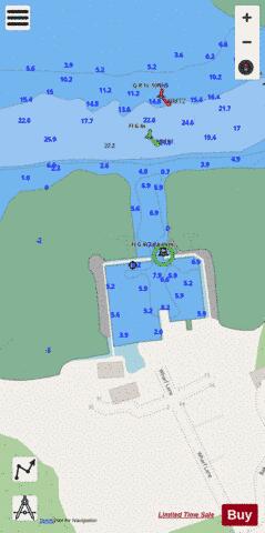 Beach Point Marine Chart - Nautical Charts App - Streets