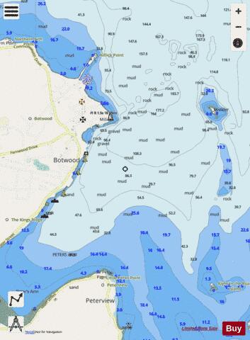 Botwood Marine Chart - Nautical Charts App - Streets
