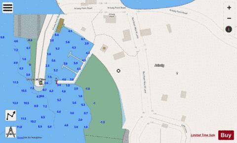 Arisaig Wharf/Quai Marine Chart - Nautical Charts App - Streets