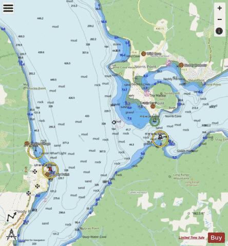 Norris Point Marine Chart - Nautical Charts App - Streets