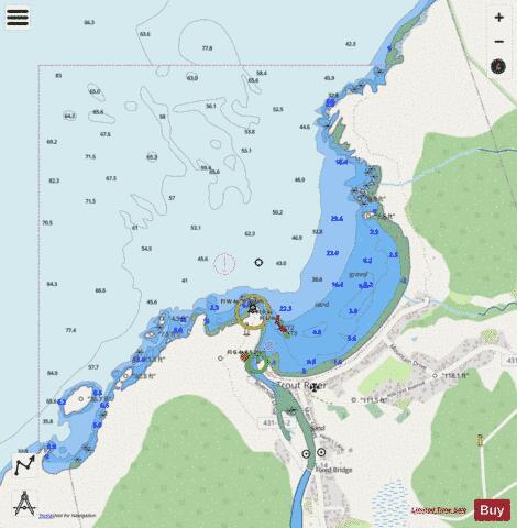 Trout River Bay Marine Chart - Nautical Charts App - Streets