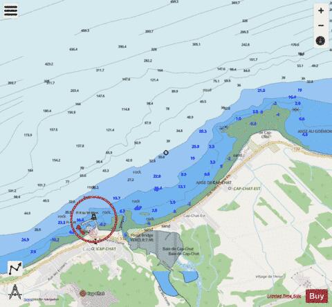 Cap-Chat Marine Chart - Nautical Charts App - Streets