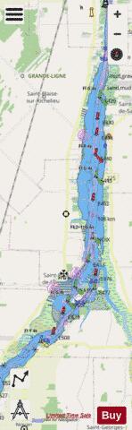 Pointe � la Meule to\� Pointe Naylor Marine Chart - Nautical Charts App - Streets