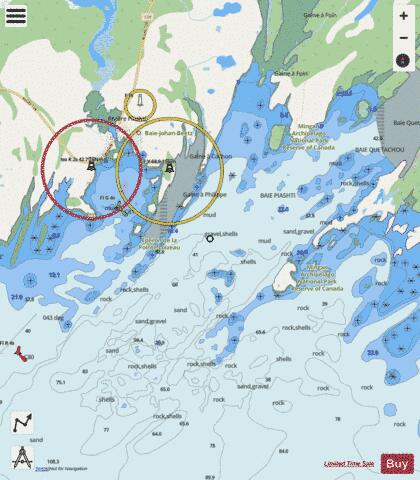 Baie Johan-Beetz et/and Baie Piashti Marine Chart - Nautical Charts App - Streets